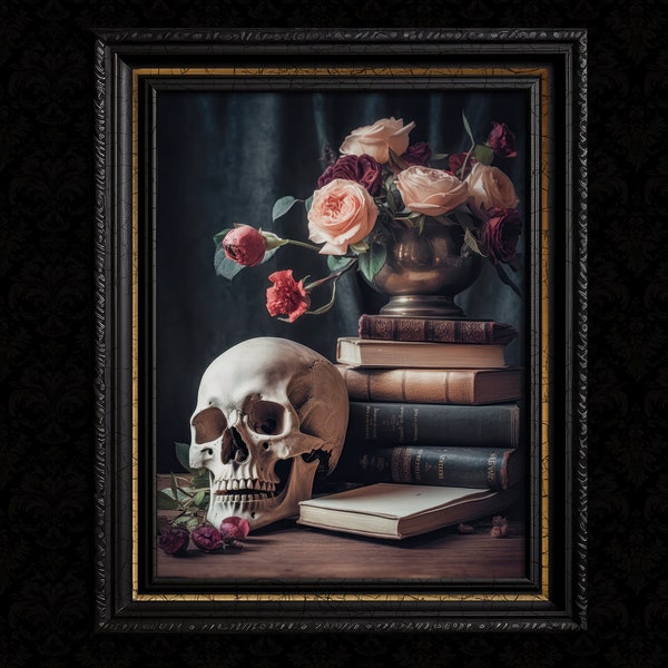 Skull Vanitas Wall Art Print