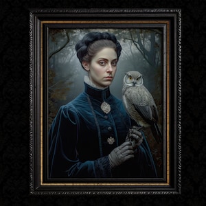 Victorian Witch Vintage Wall Art Print