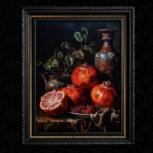 Pomegranate Wall Art Decor Print - Still Life