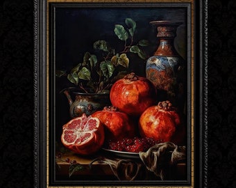 Pomegranate Wall Art Decor Print - Still Life