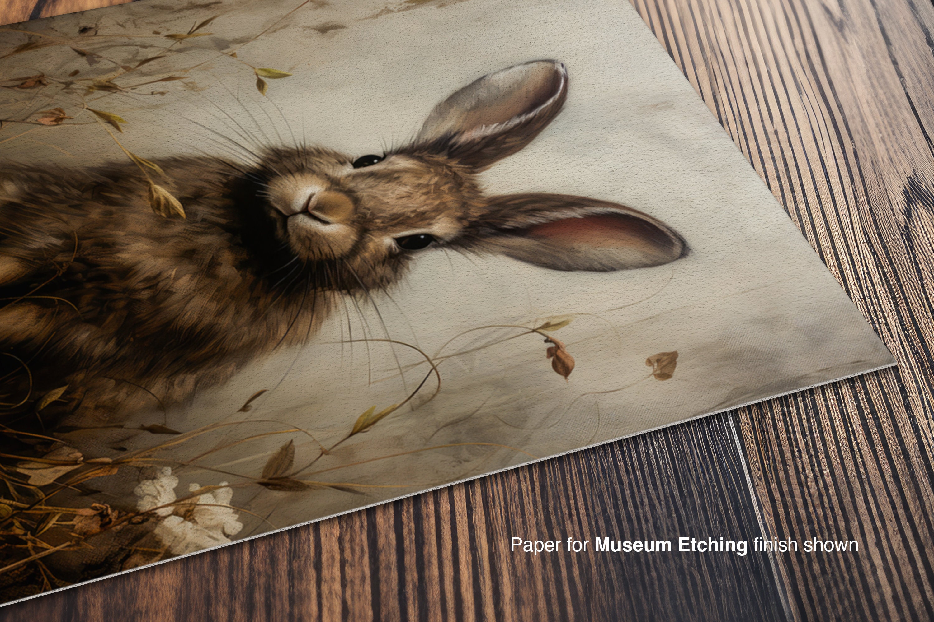 Cottage Core Rabbit Rabbit Art Cottagecore Wall Art Print - Etsy