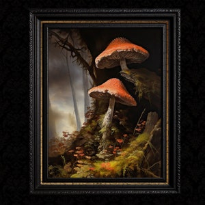 Mushroom Decor Wall Art Print