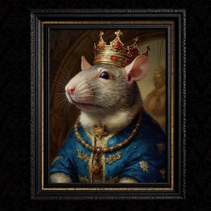 Gothic Rat King Home Decor Poster Vintage Wall Art Print