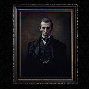 Victorian Dracula Vintage Wall Decor Print