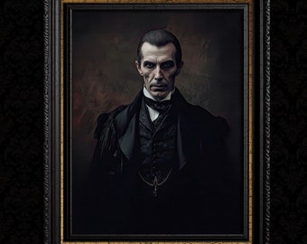 Victorian Dracula Vintage Wall Decor Print