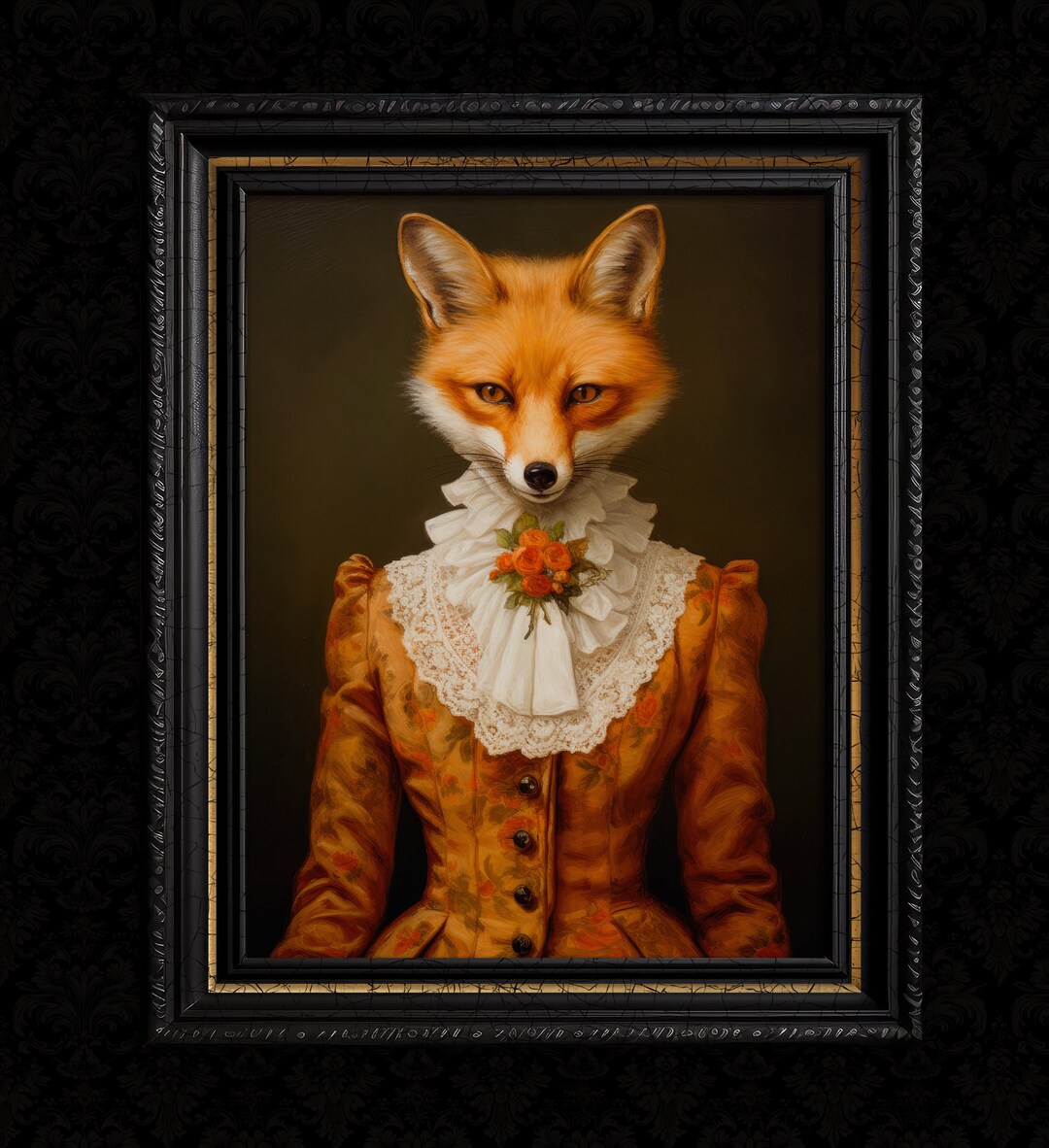 Fuchs Kunst Wand Dekor Druck Viktorianischer Fuchs Fantasy - Etsy.de