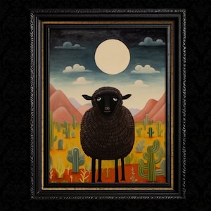 Black Sheep Art - Black Sheep Art Print