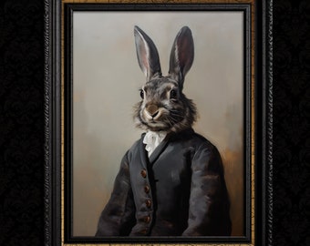 Rabbit Art Fantasy Portrait Print