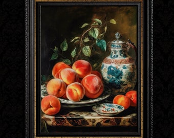 Vintage Peach Wall Art Print