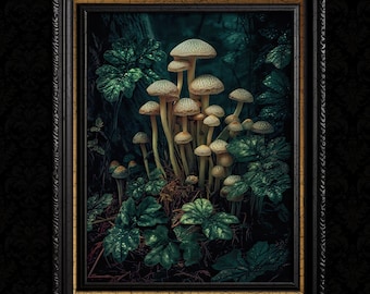 Vintage Mushroom Decor Art Print