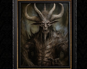 Satanischer Kunstdruck