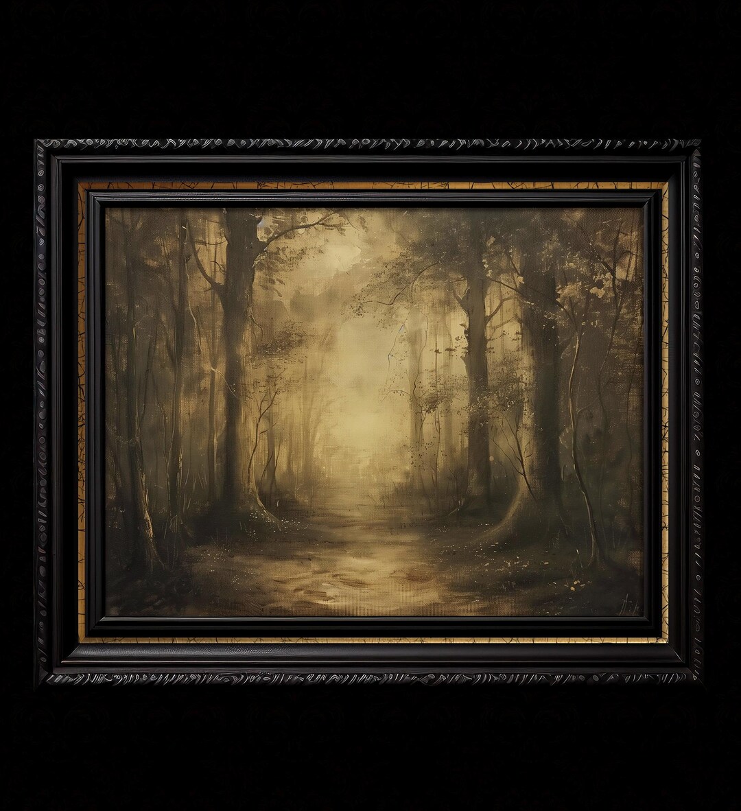 Vintage Dark Forest Painting Cottagecore Fine Art Print Etsy vintage-dark-forest-painting-cottagecore-fine-art-print-etsy