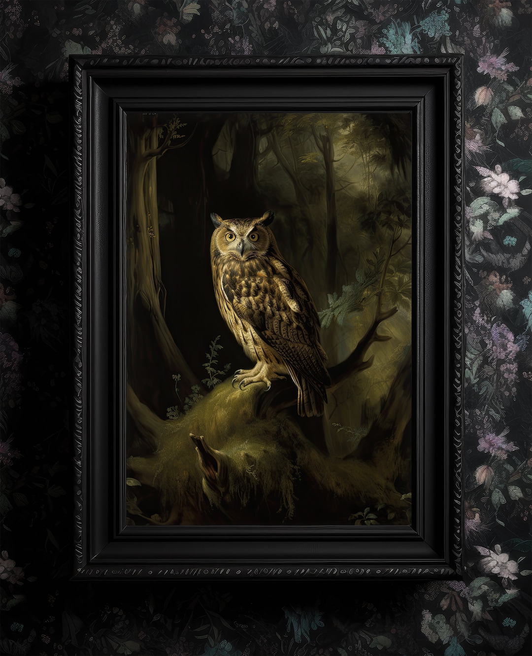 Vintage Owl Wall Decor Print - Etsy