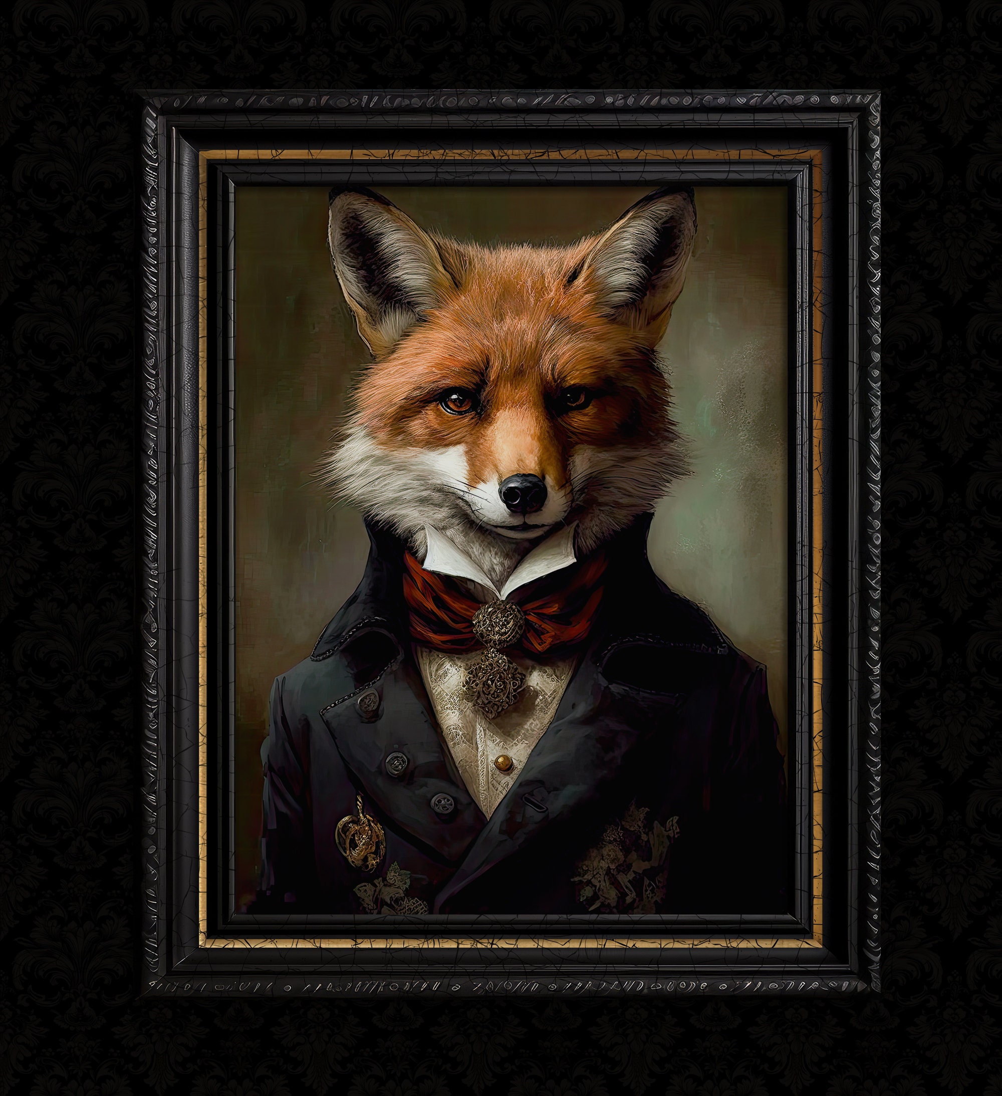 ひ*ん様 英国ヴィンテージ FOX FRAMES ｘ CROCKER.WILSO Fox Picture Frame - Etsy UK