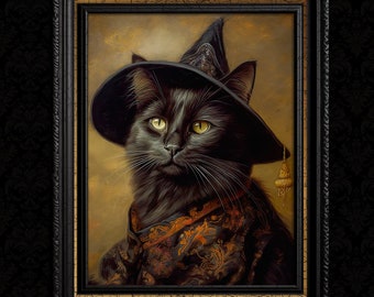 【CAT】　vintage poster Victorian Cat Art Vintage Poster - Etsy