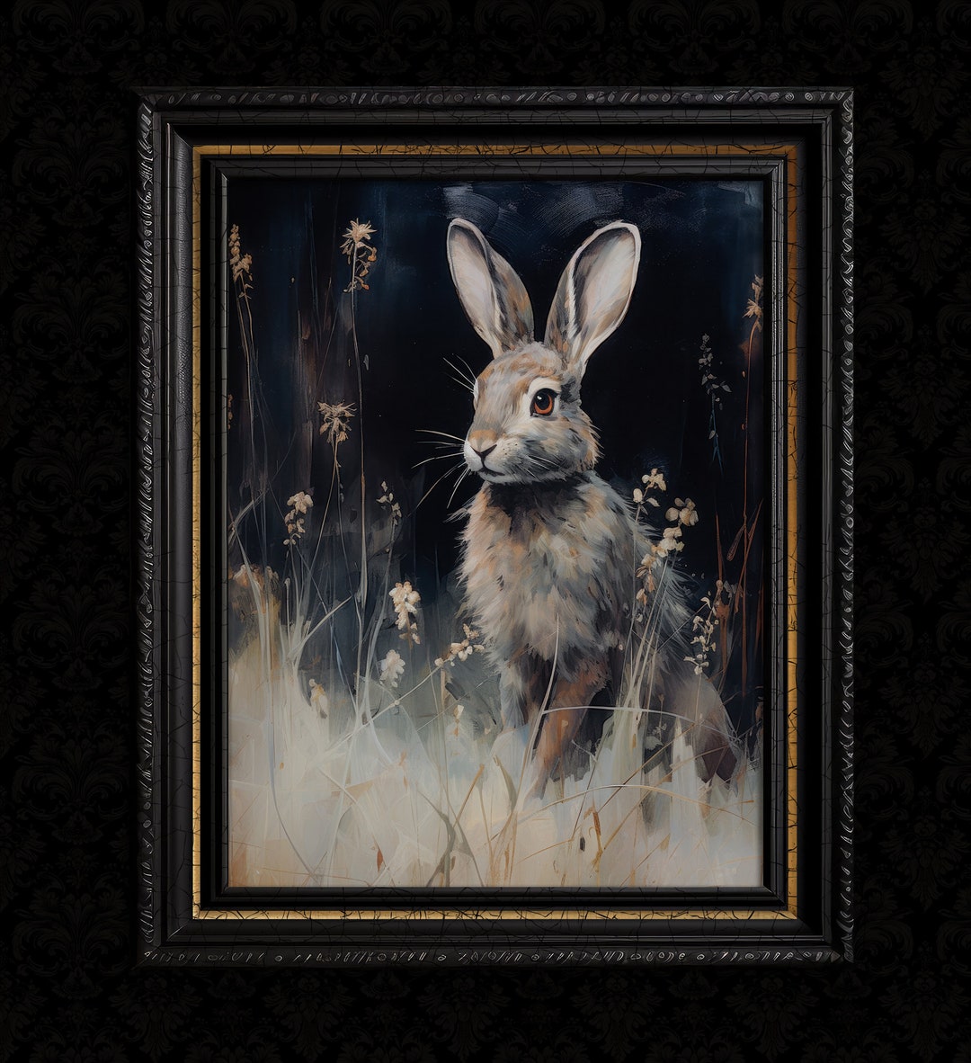 Rabbit Wall Art Print - Etsy