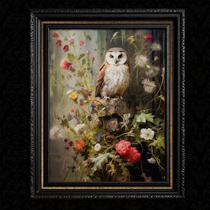 Owl Wall Decor Print