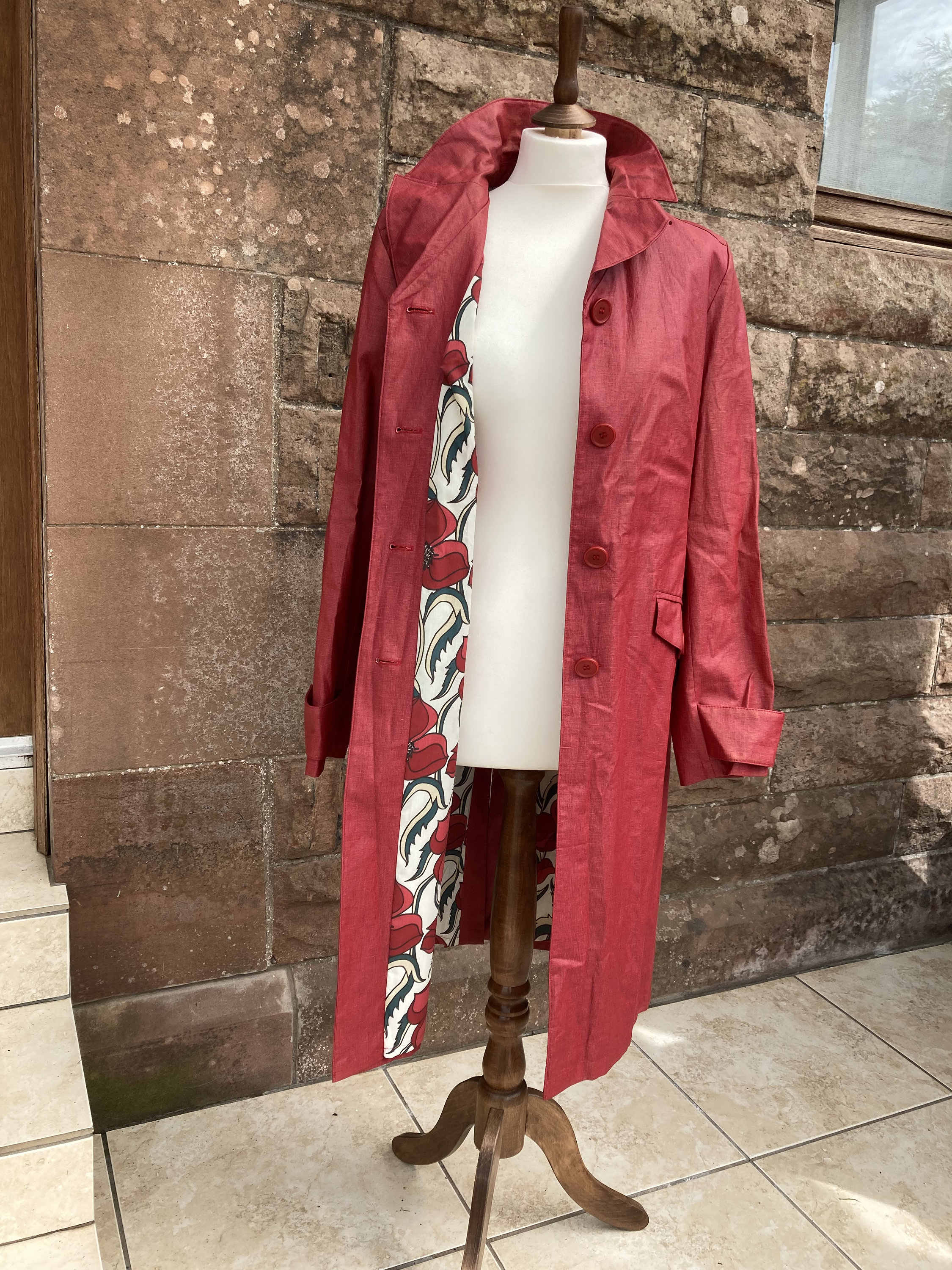 Laura ashley red coat discount