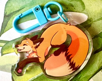 Fox Jump Keychain - Leaping Fox Charm