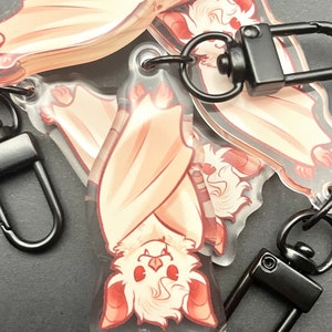 Batstarion Bat Astarion Keychain Charm - Vampire Bat Baldur’s Gate 3 BG3