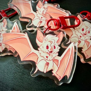 Batstarion Vampire Bat Astarion Keychain Charm -  Baldur’s Gate 3 BG3