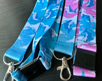 Blahaj Lanyard -  Blahåj Breakaway Buckle Lanyard with Clasp