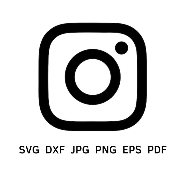 Instagram Svg, Social Media Svg, Social Media Icon, Instagram Cricut Svg, Instagram Silhouet, Instagram Icon Design Plotterdatei instagram