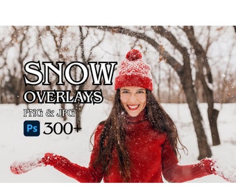 300 Snow Overlays, Falling Snow Overlays,Snow Overlays for Photoshop, Winter Overlays, Christmas Overlays, Falling Snow, Bokeh Snow Overlays