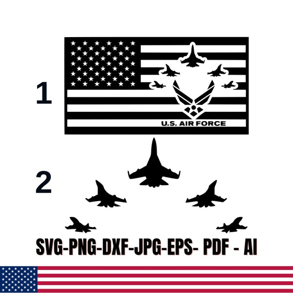 Air Force Symbol, Air Force Badge svg, Air Force Logo, Air Force Cnc, CNC Plasma Air Force, Air Force svg, 50 Stars svg, American Flag Svg