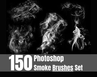Photoshop Smoke Brushes, Smoke Brushes Mega Bundle,150 Photoshop Brush  Smoke,Realistic Smoke Brushes,150 Photoshop Brush Sets