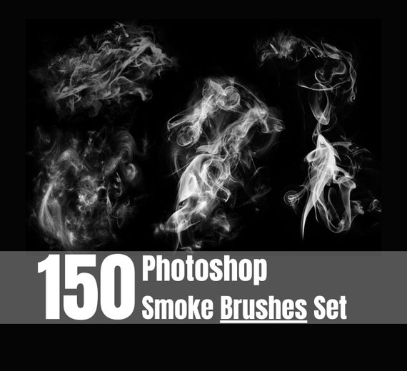 Photoshop Smoke Brushes, Smoke Brushes Mega Bundle,150 Photoshop Brush  Smoke,Realistic Smoke Brushes,150 Photoshop Brush Sets