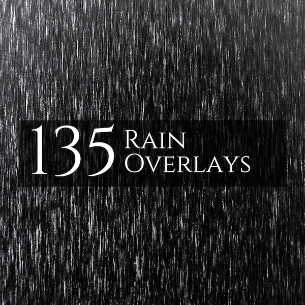 Realistic Rain Oveylays, 135 Rain Overlays,Rain Photoshop Effect, Falling Rain Overlays,Realistic Rain, Photography Overlays, Rain Showers