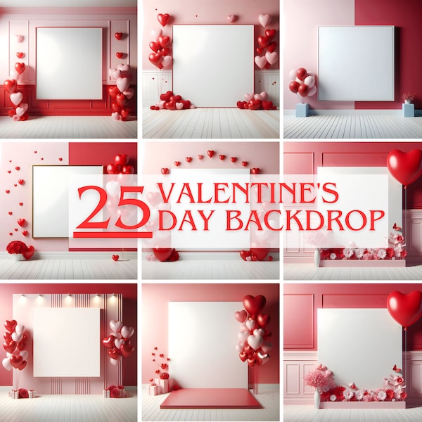 Red Valentine's Day Backdrop,Love Day backdrop, Fine Art Textures, Photoshop Overlays, Premium Backgrounds,Maternity Backdrops