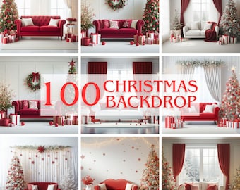 クリスマスの背景、クリスマスの背景、クリスマスのオーバーレイ、100 のクリスマス デジタル背景、クリスマスのモックアップ、新年の背景 PNG - JPG