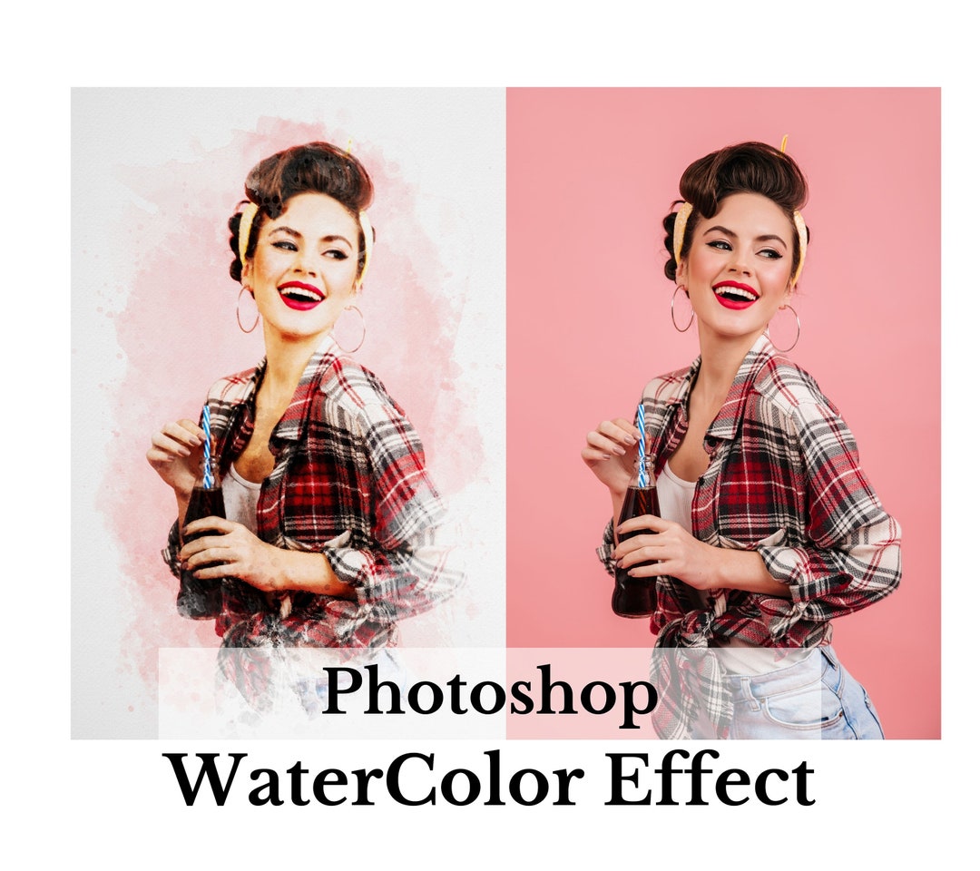 Watercolor Effect Photoshop,watercolor Painting Effect,photoshop ...