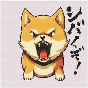 Shibakuzo Kawaii Shiba Inu Schema punto croce