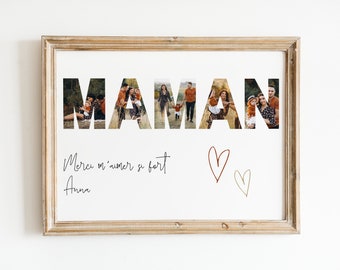 Cadre fête des mères, cadeau maman, affiche maman personnalisée, fête des mères, cadre personnalisé maman 3