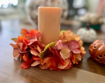 Chic Halloween Mini Wreath Fall Halloween Centerpiece Fall Eucalyptus Wreath Black and Orange Halloween Decor Fall Candle Wreath Gift Etsy