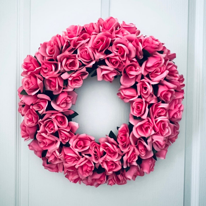 Rose Wreath - Etsy