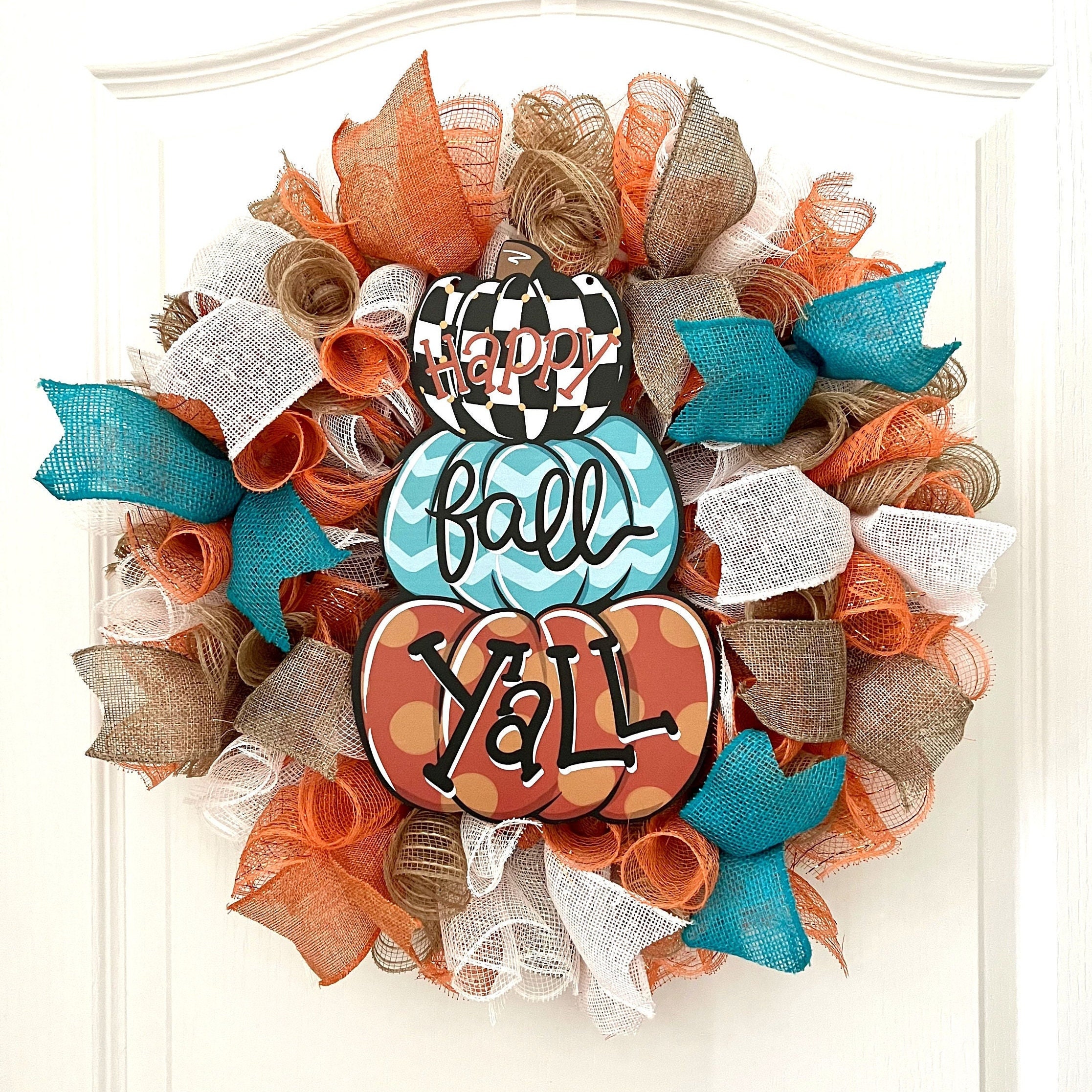 Fall DIY Wreath Kit DIY Wreath Kit Happy Fall Ya'll Etsy