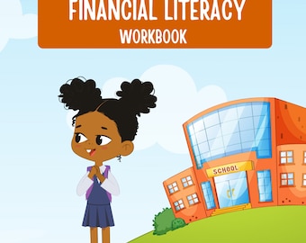 Childrens Financial Literacy Workbook, Financial Literacy for Young Girls, Kids Money Book, Printable for Kids, Young Girls Finance