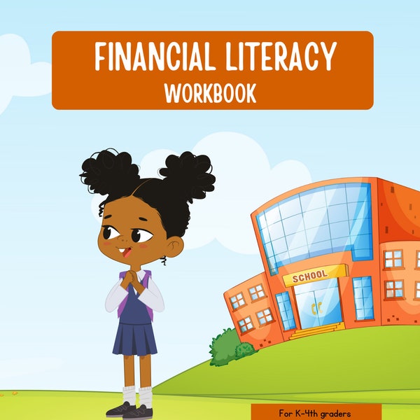 Childrens Financial Literacy Workbook, Financial Literacy for Young Girls, Kids Money Book, Printable for Kids, Young Girls Finance