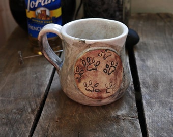 Pawprint Handmade Mug By Wagner's Wheel Pottery