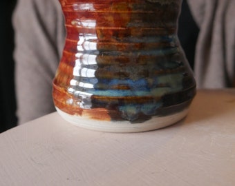Tie-dye Handless Handmade Mug By Wagner's Wheel Pottery