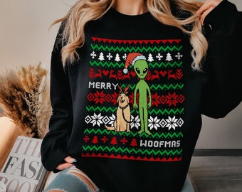Sudadera para perros de Navidad, suéter amante de los perros, suéter navideño, camisa de Navidad fea, camisa de Navidad retro, camisa de mamá perro, pixel art, pijamas