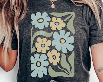 Subtle Anti Trump Shirt, Boho Flower FDT, F*ck Trump Tee, FDT Flower Shirt, Democrat Gift, Floral Feminist TShirt, Political Protest Tee