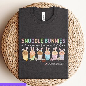 Camiseta de Pascua para el trabajo de parto y el parto, linda camiseta de Pascua para enfermeras de parto y parto, regalo para enfermeras de parto, camiseta de primavera para enfermeras de parto y parto, camiseta de Pascua para enfermeras de parto y parto