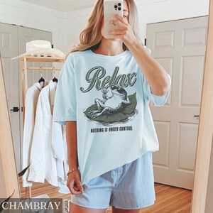 Relax Frog Comfort Colors® Shirt, Nothing Is Under Control, Funny Frog Meme Tee, Sarcastic Humor Tshirt, Chill Frog Graphic Tee bild 5