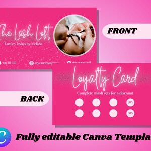 Lash Business And Loyalty Card