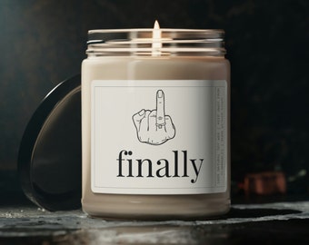 Finally Candle - Newly Engaged Gift or Engagement Gift | Best Friend Wedding Engaged Candle, Getting Married Gift, Bride Gift